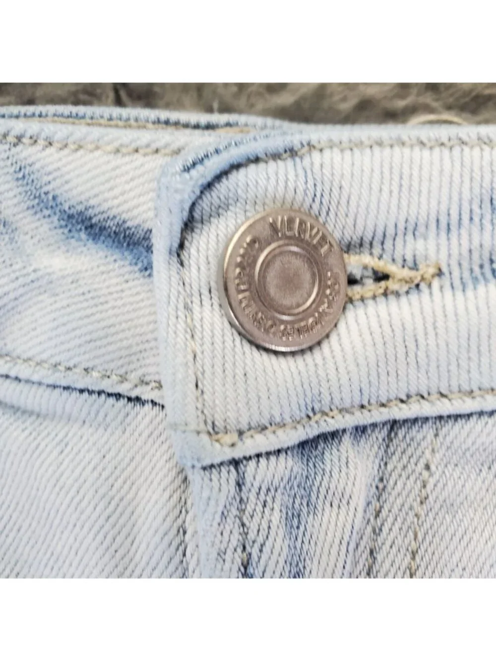 Vervet Shorts Womens Small Blue Cutoff Stretch Denim Jorts *Read*